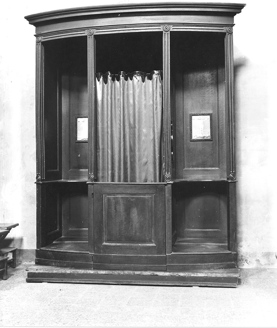 confessionale, serie - ambito emiliano (seconda metà sec. XIX)