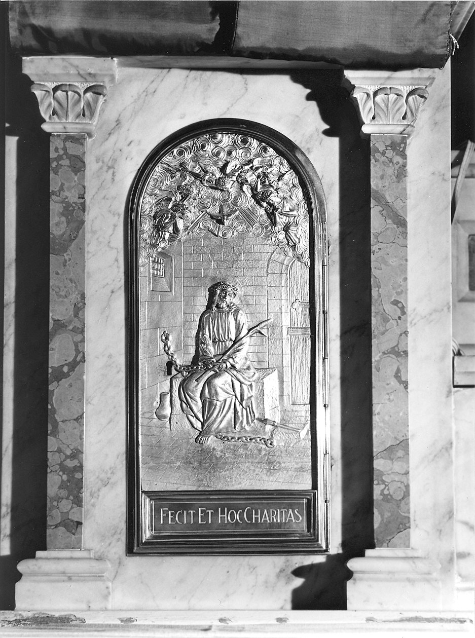 Cristo in prigione (sportello di tabernacolo) - ambito emiliano (inizio sec. XX)