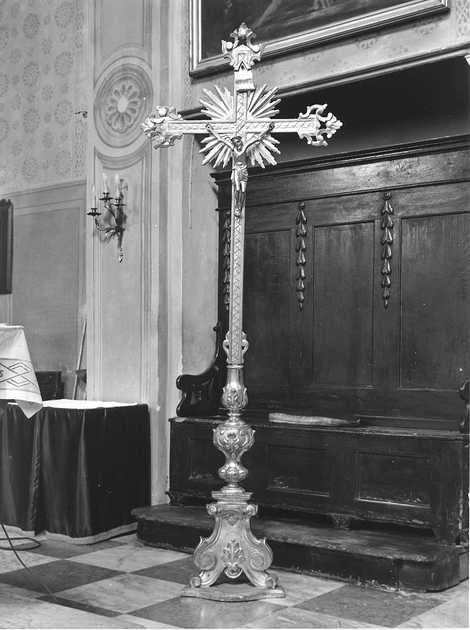 croce processionale - ambito emiliano (seconda metà sec. XIX)