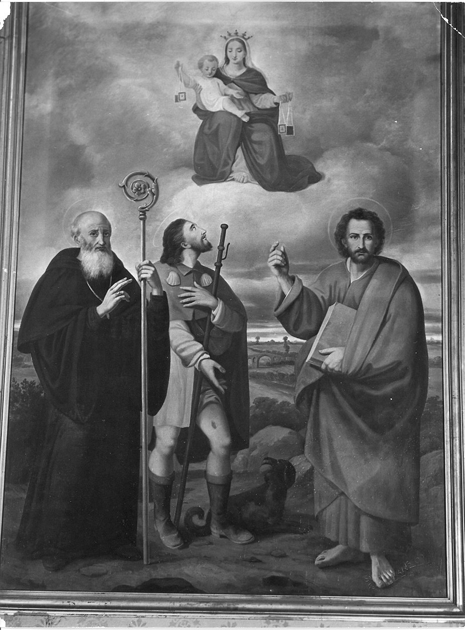 Madonna con Bambino e Santi (dipinto) - ambito emiliano (sec. XIX)