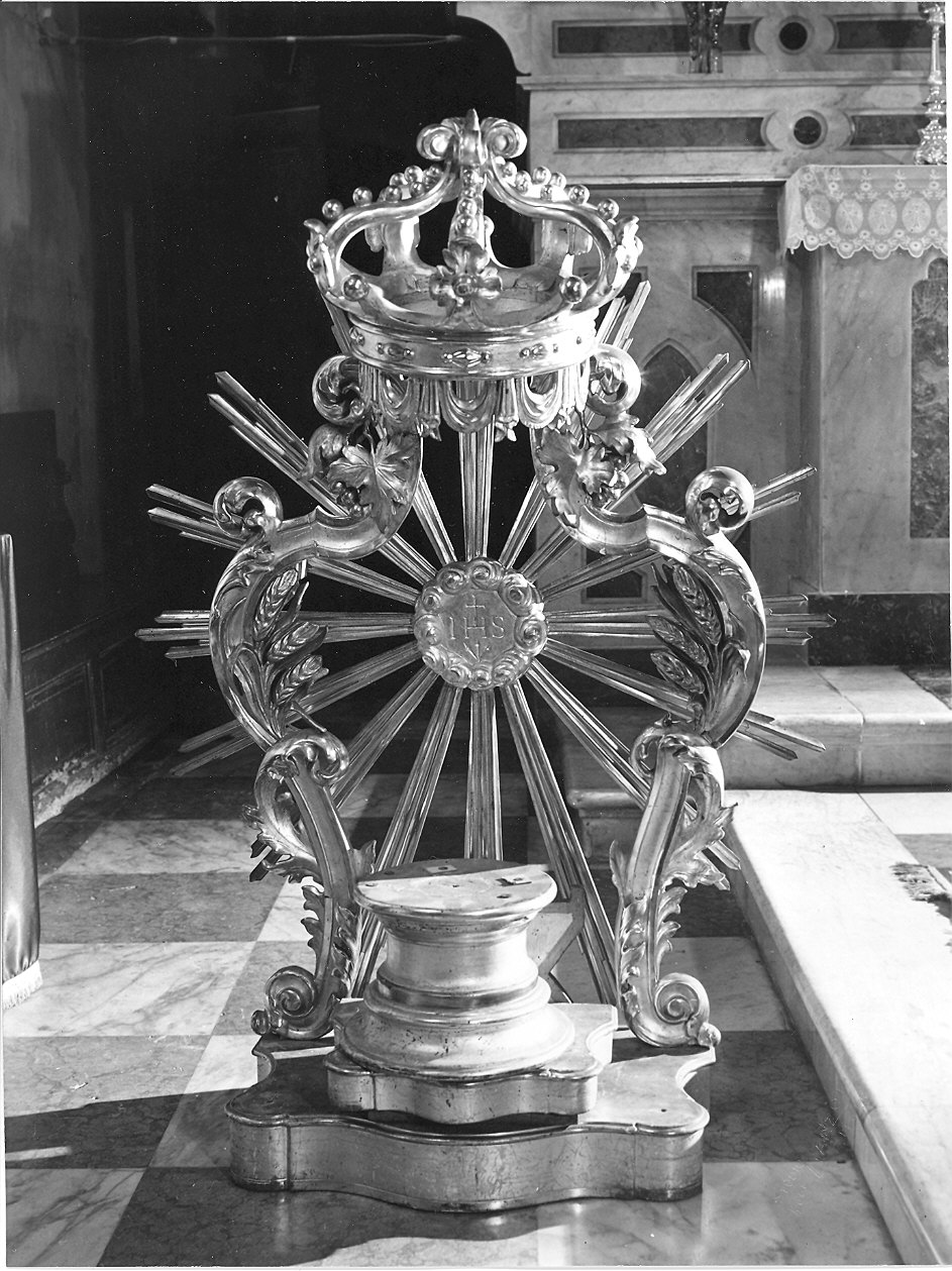 tronetto per esposizione eucaristica - ambito emiliano (sec. XVIII)