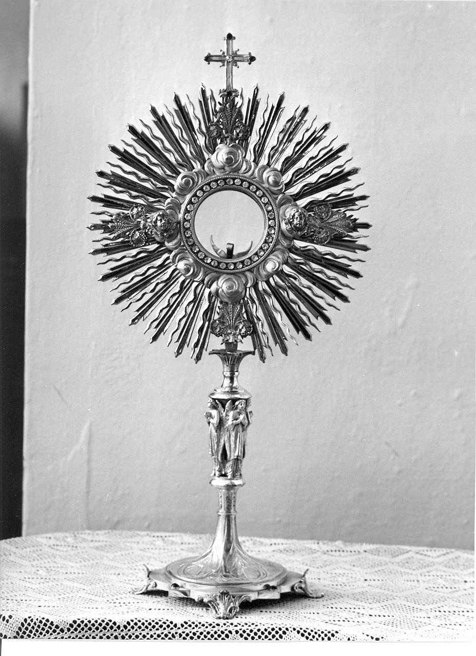 ostensorio - a raggiera di Politi R (prima metà sec. XX)