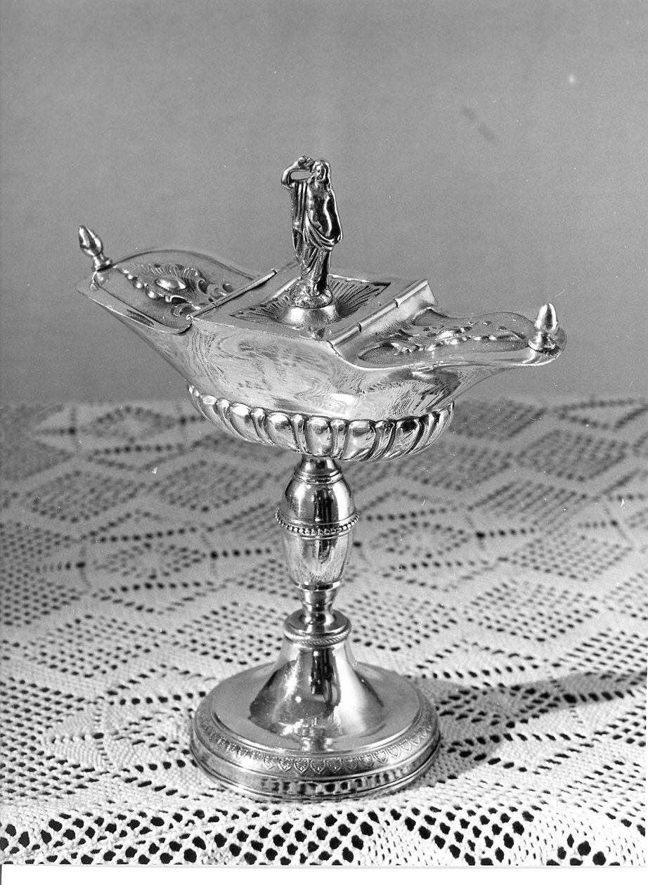 navicella portaincenso - a lucerna - ambito emiliano (sec. XIX)