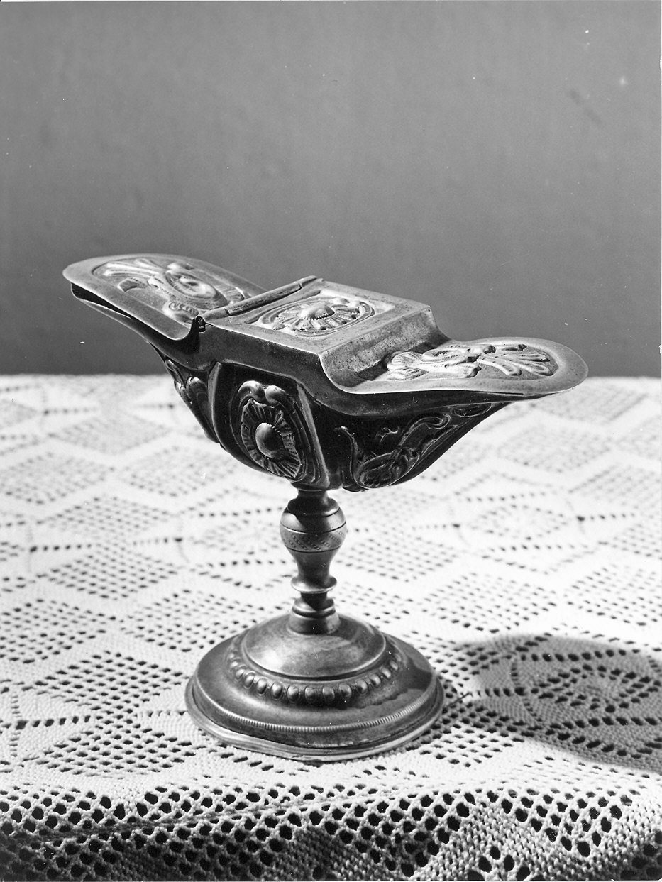 navicella portaincenso - a lucerna - ambito emiliano (sec. XVIII)