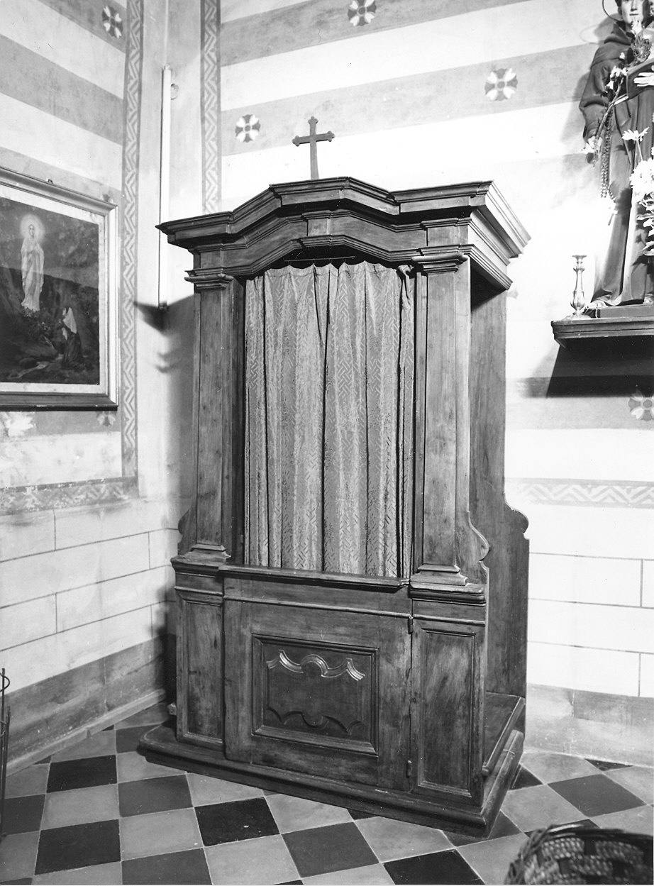 confessionale - ambito piacentino (fine sec. XVIII)