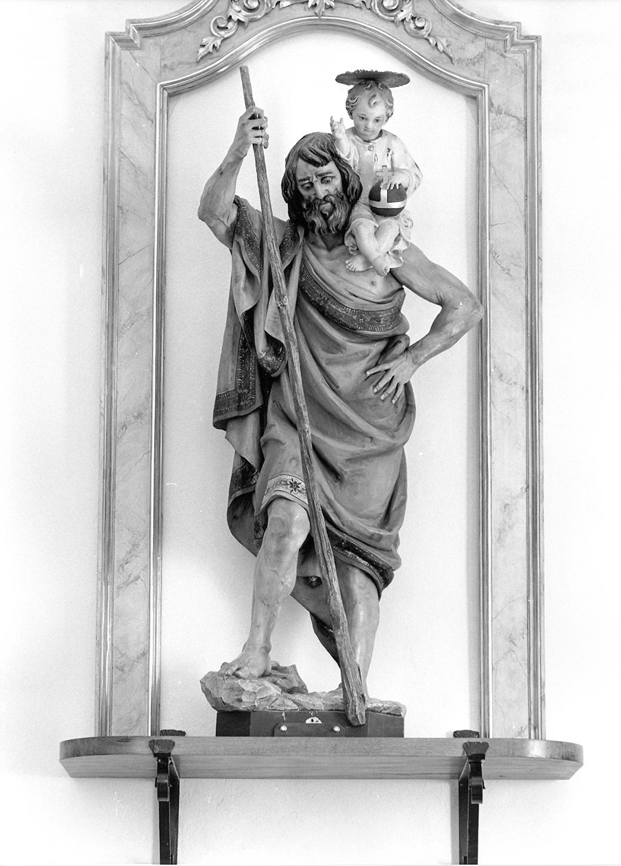 San Cristoforo con Bambino (statua) - ambito emiliano (prima metà sec. XX)