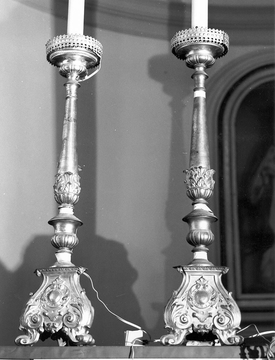 candeliere, serie - ambito emiliano (seconda metà sec. XIX)