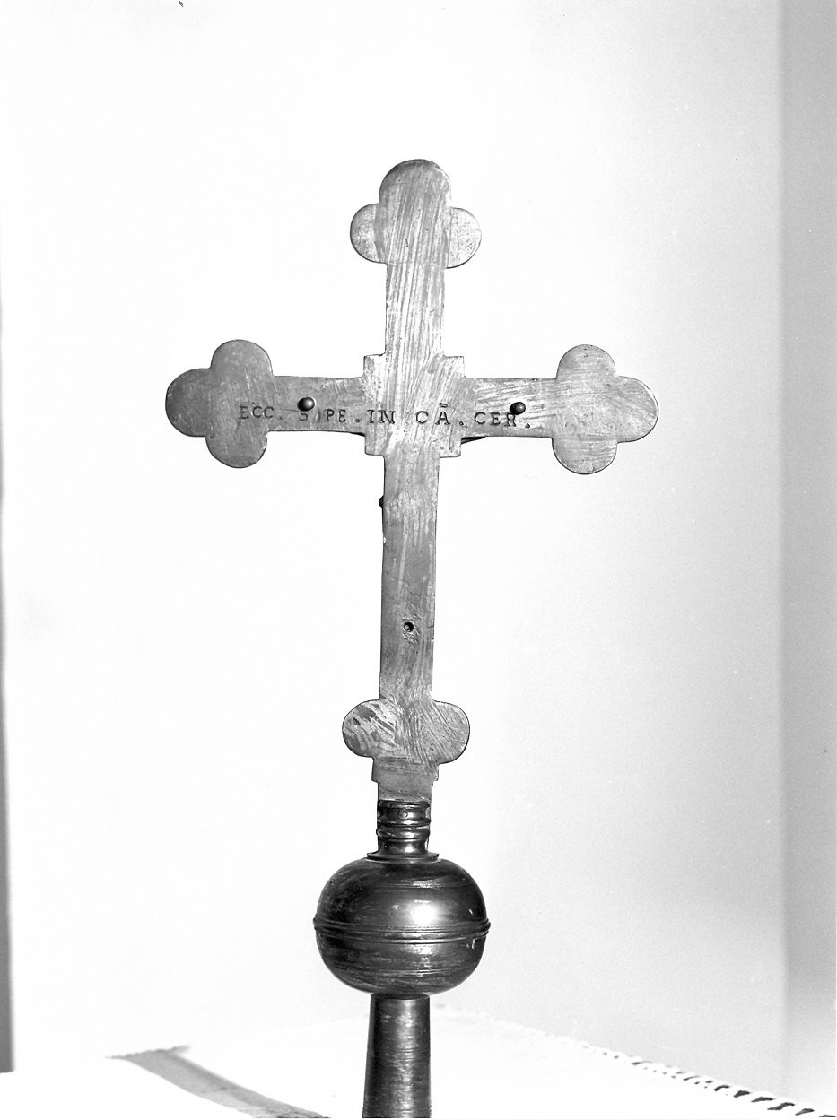 croce processionale - ambito emiliano (prima metà sec. XVIII)