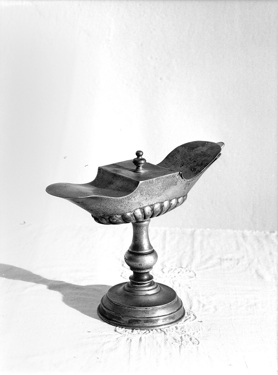 navicella portaincenso - ambito emiliano (prima metà sec. XVIII)