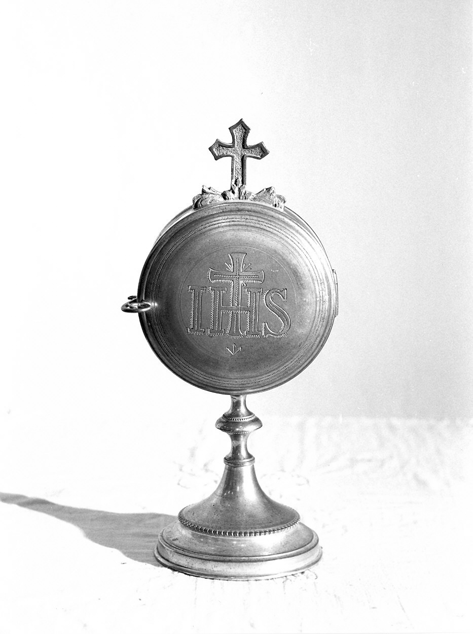 ostensorio - ambito emiliano (seconda metà sec. XIX)