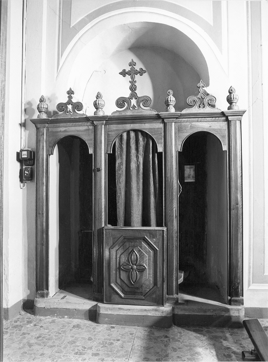 confessionale - ambito emiliano (seconda metà sec. XIX)