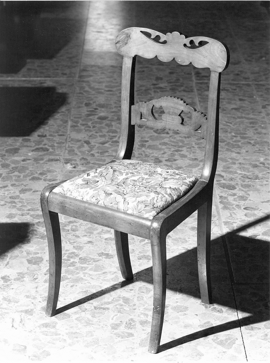 seggiola - ambito emiliano (prima metà sec. XIX)