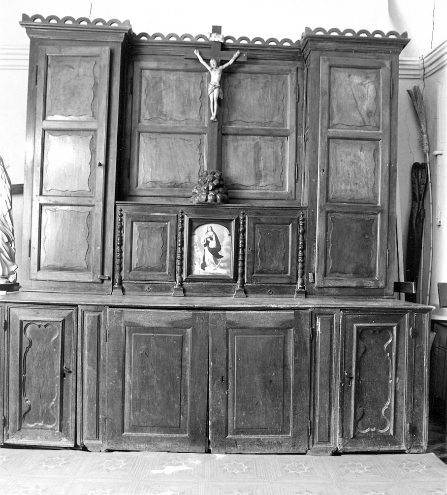 armadio da sacrestia - ambito emiliano (sec. XIX)