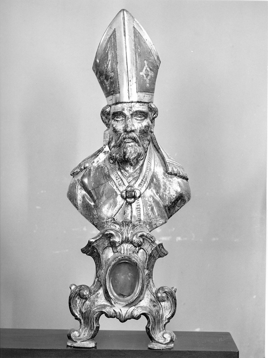 reliquiario - a busto, serie - ambito emiliano (sec. XVIII)