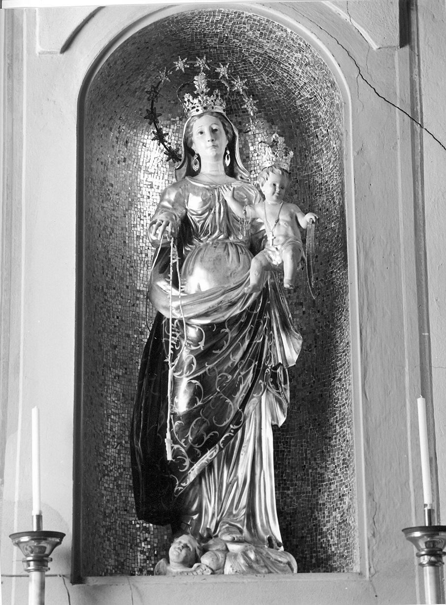Madonna del Rosario con Bambino (statua) - ambito piacentino (sec. XVIII)