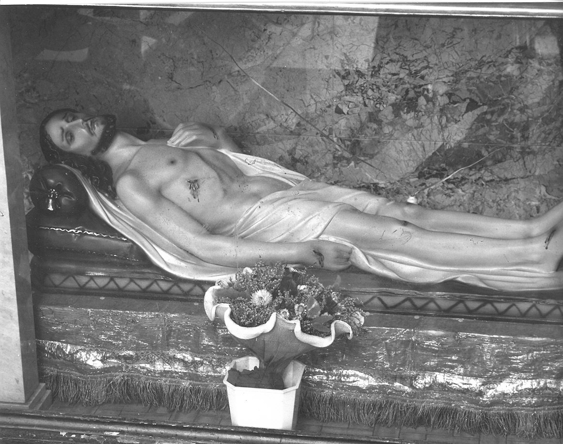 Cristo morto (statua) - ambito piacentino (sec. XIX)