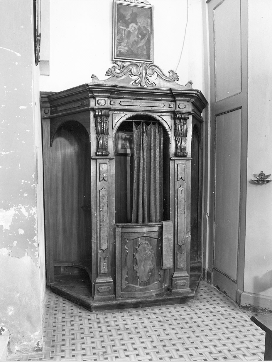 confessionale - ambito piacentino (sec. XVIII)