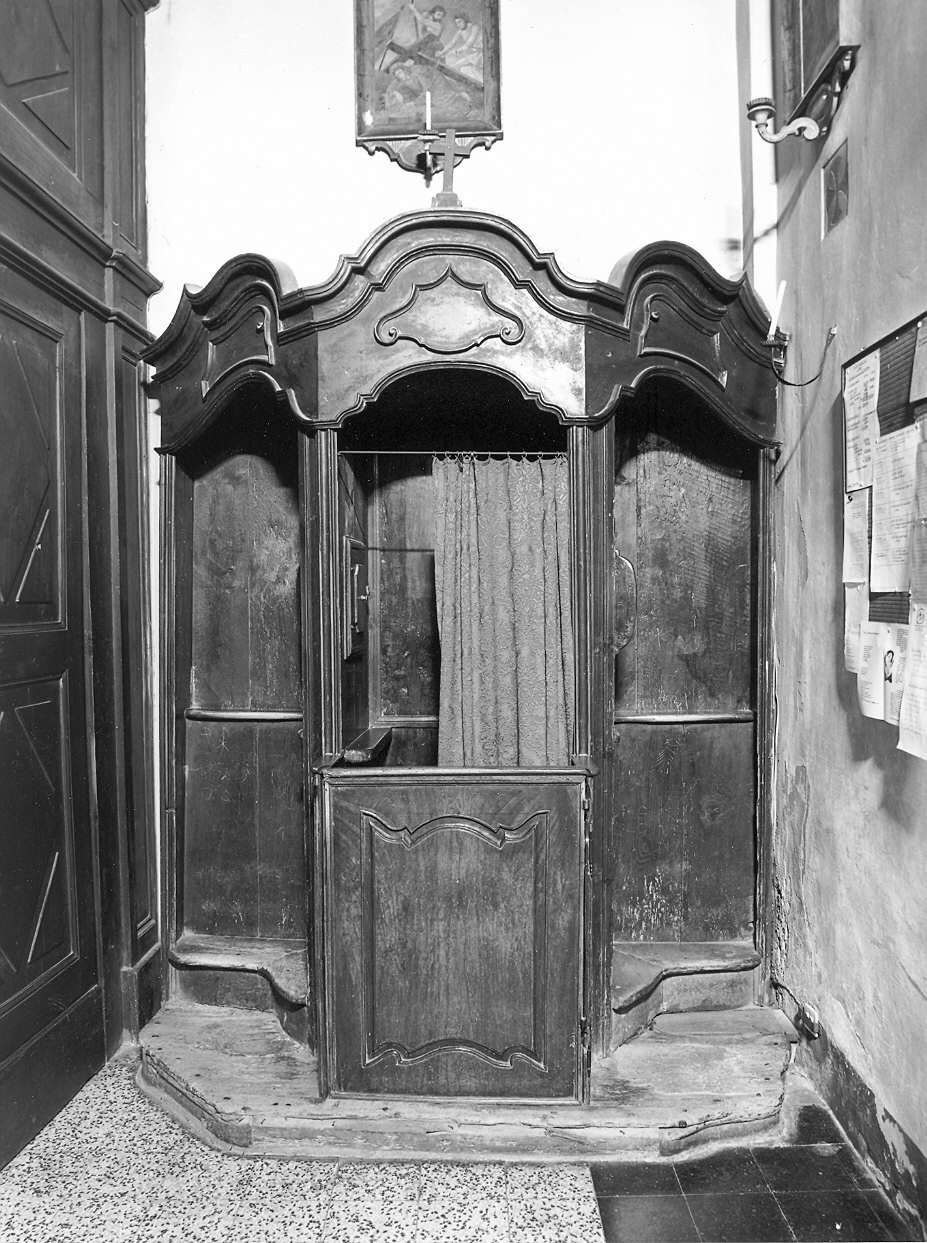 confessionale - ambito emiliano (seconda metà sec. XIX)