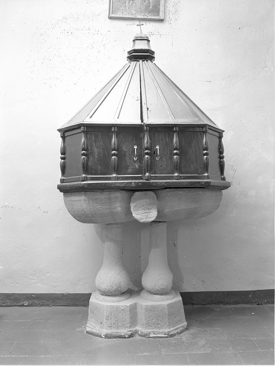 coperchio del fonte battesimale - ambito emiliano (sec. XVIII)