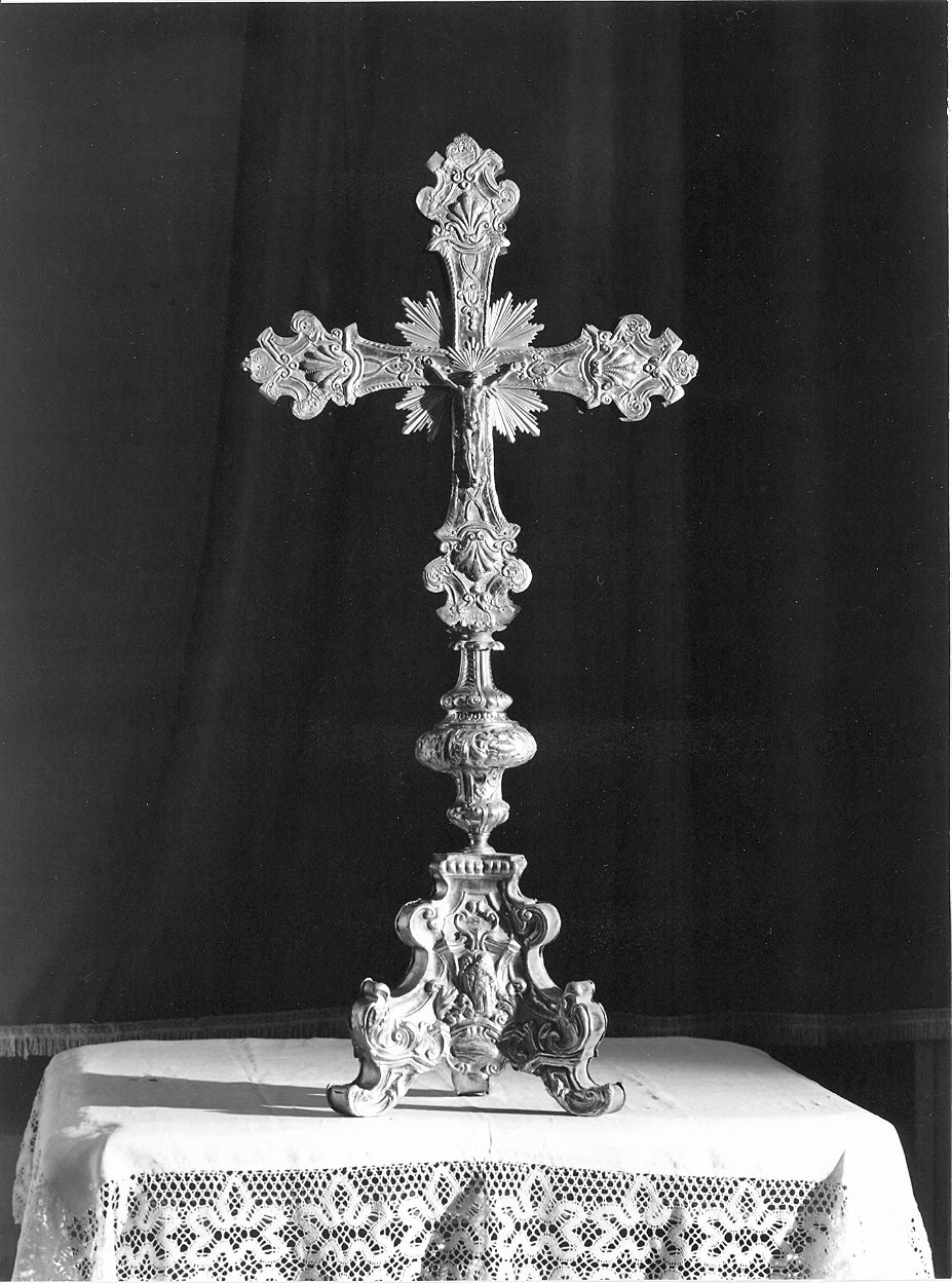 croce d'altare - ambito piacentino (sec. XVIII, sec. XIX)