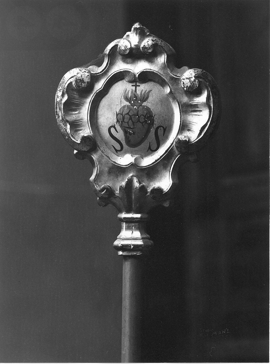 mazza processionale - ambito piacentino (sec. XVIII)
