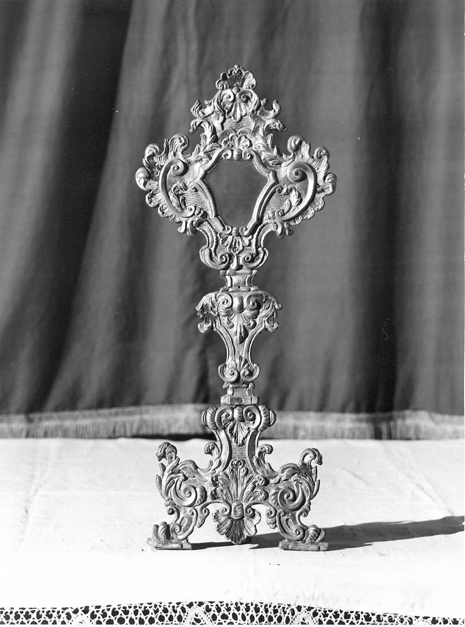 reliquiario - a ostensorio - ambito piacentino (sec. XVIII)