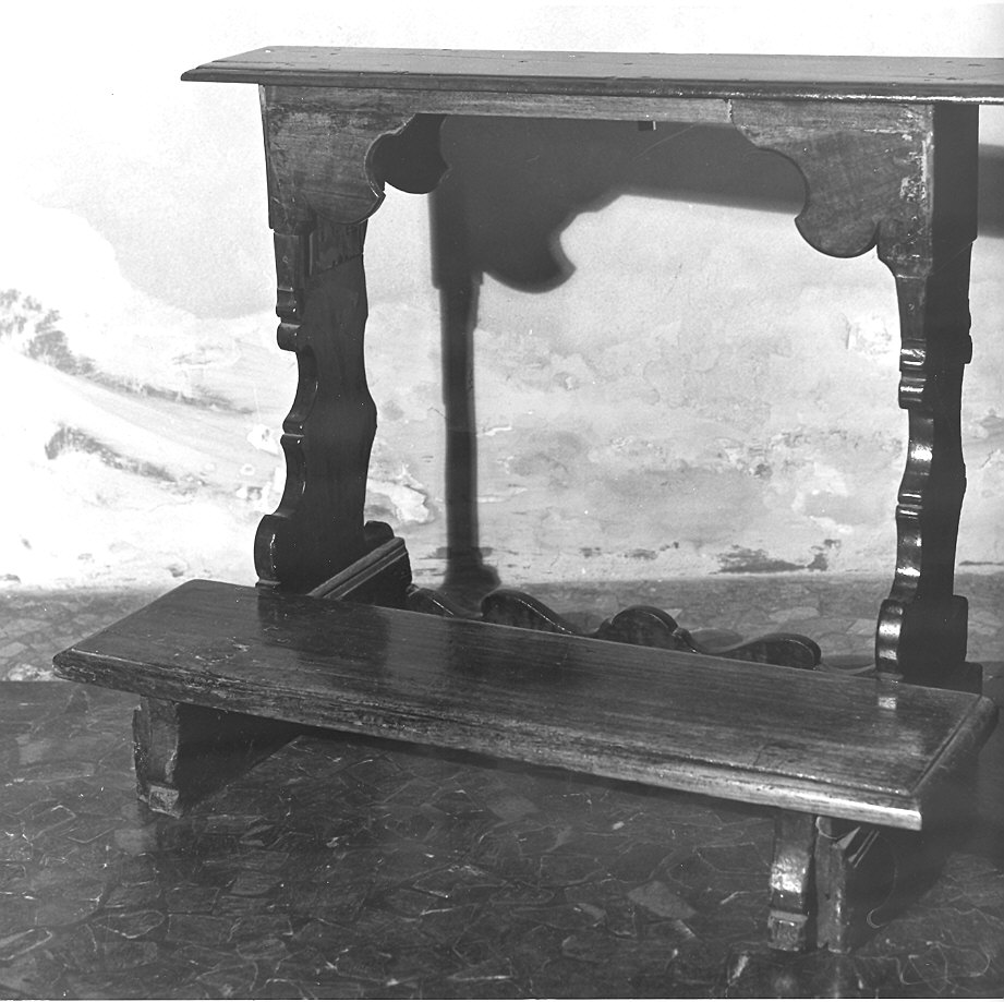 inginocchiatoio - ambito parmense (sec. XVIII)