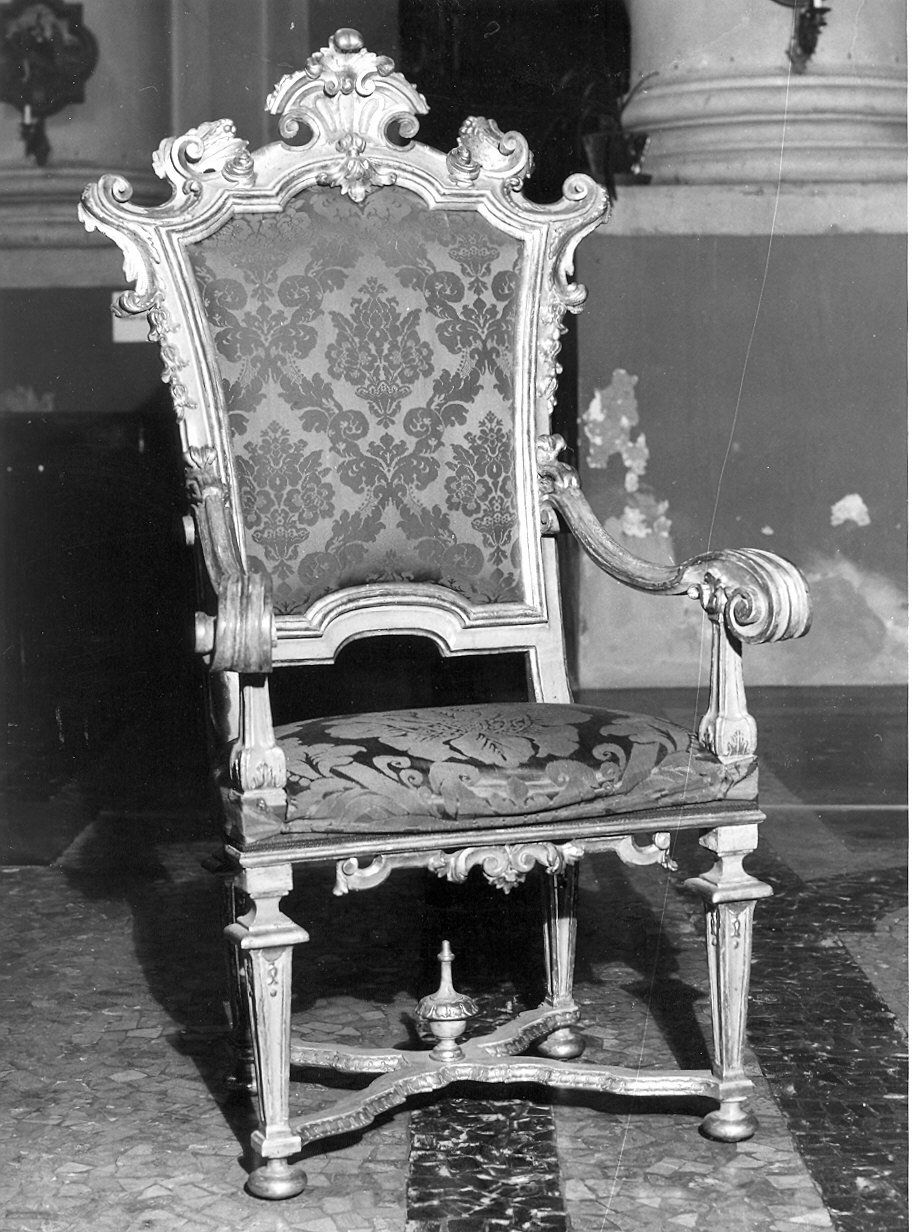 poltrona - ambito parmense (fine/inizio secc. XVII/ XVIII)