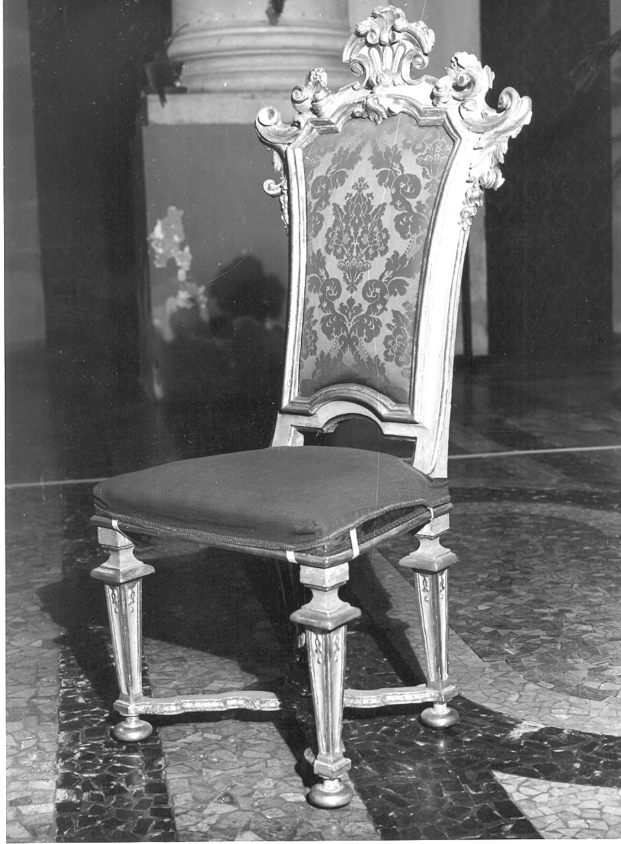 sedia, coppia - ambito parmense (fine/inizio secc. XVII/ XVIII)