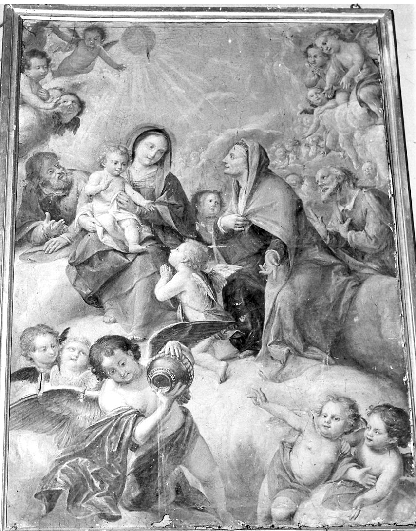 Madonna con Bambino e Santi (dipinto) - ambito parmense (sec. XIX)