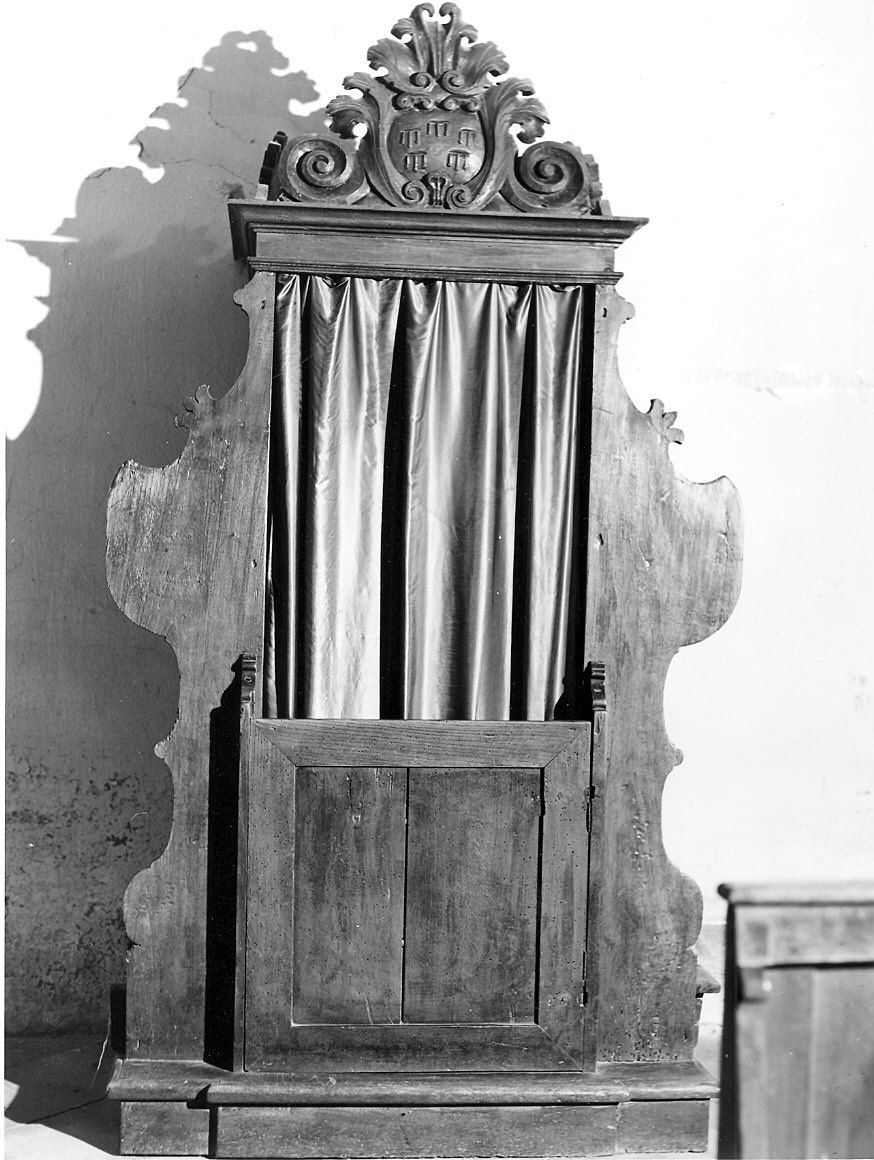 confessionale - ambito parmense (fine sec. XVIII)