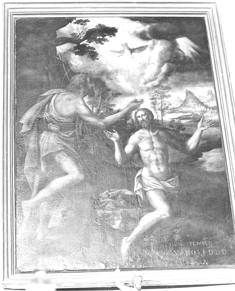 battesimo di Cristo (dipinto) di Valori Giuseppe (sec. XIX)