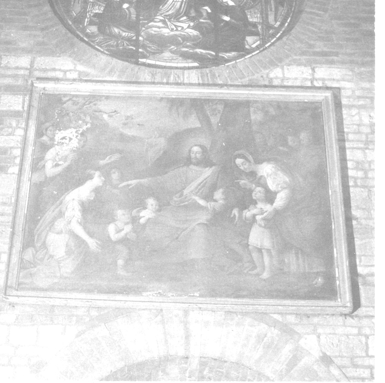 Cristo benedice i fanciulli (dipinto) di Vigotti Luigi (sec. XIX)