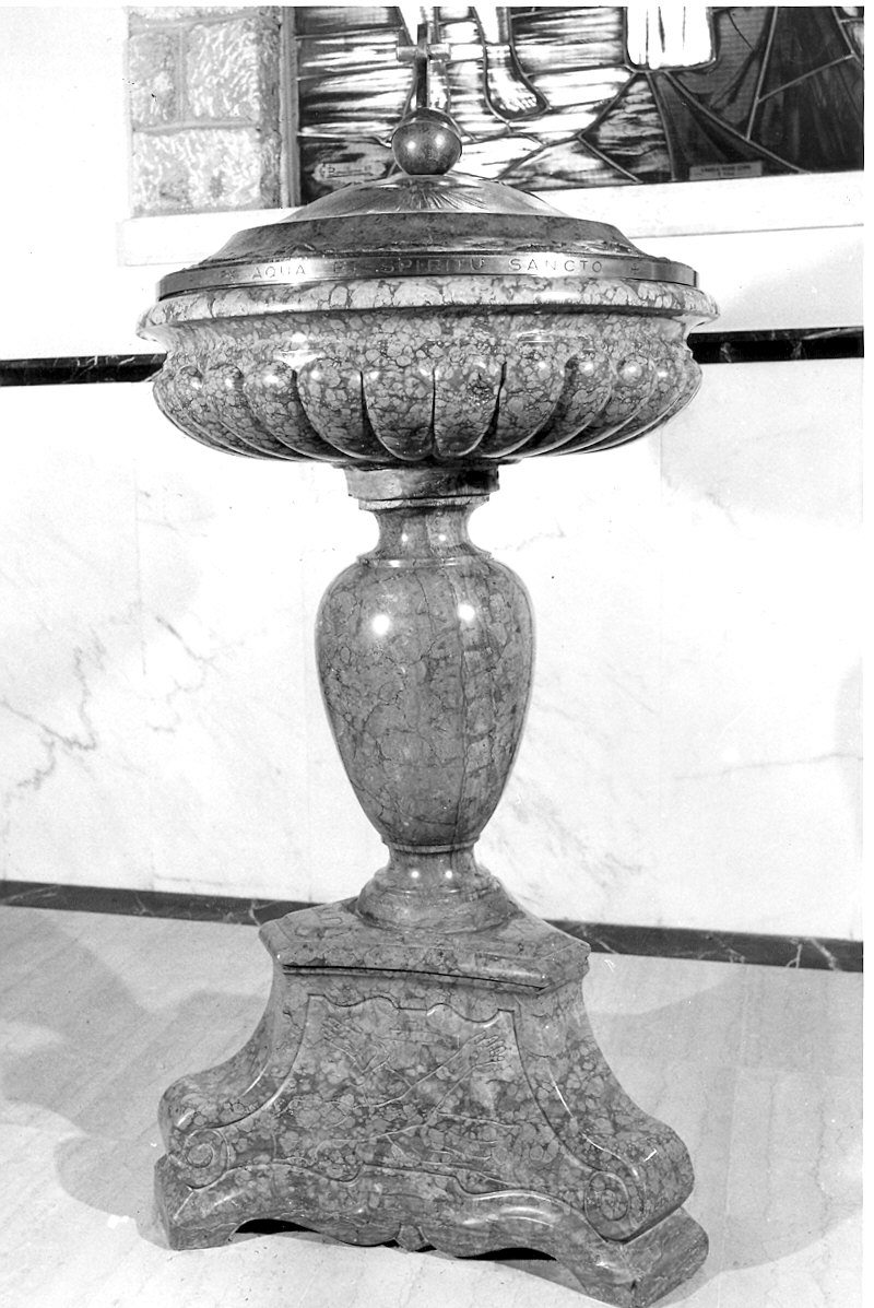 fonte battesimale - ambito piacentino (sec. XVI)