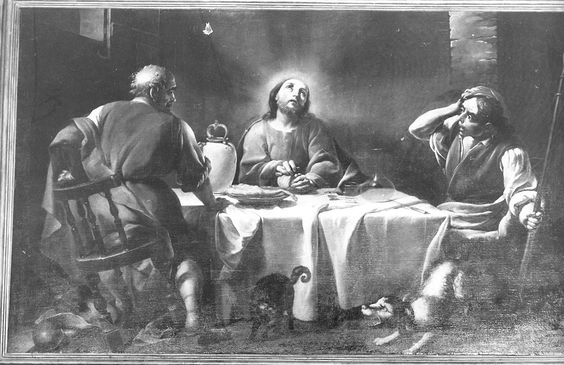 cena in Emmaus (dipinto) di Crespi Luigi (sec. XVIII)
