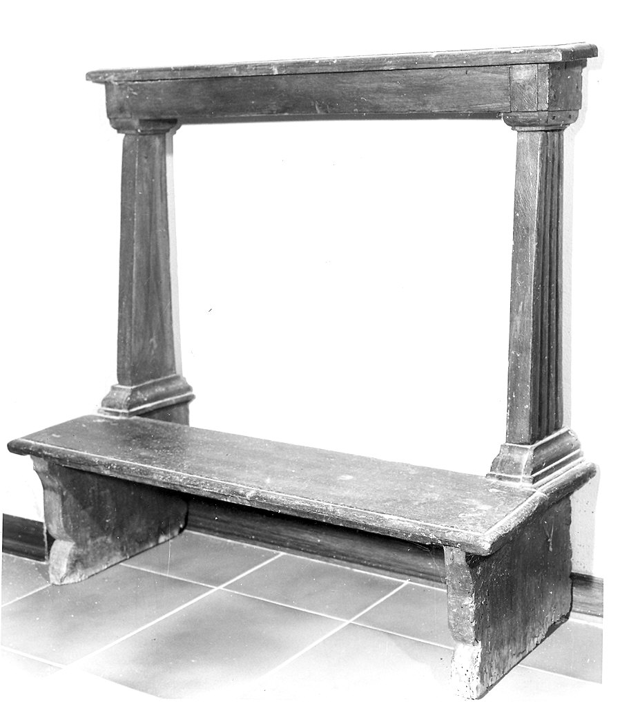 inginocchiatoio - ambito piacentino (fine sec. XVIII)
