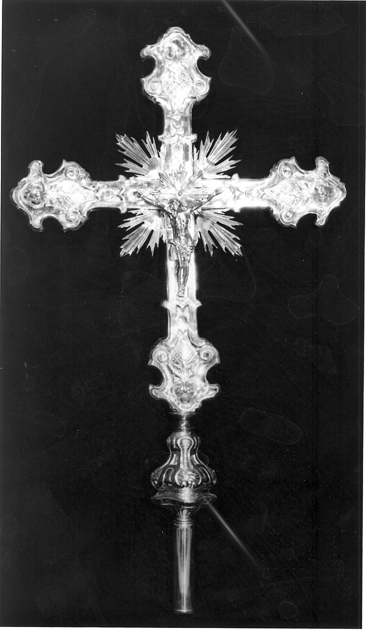 croce processionale - ambito piacentino (fine sec. XIX)
