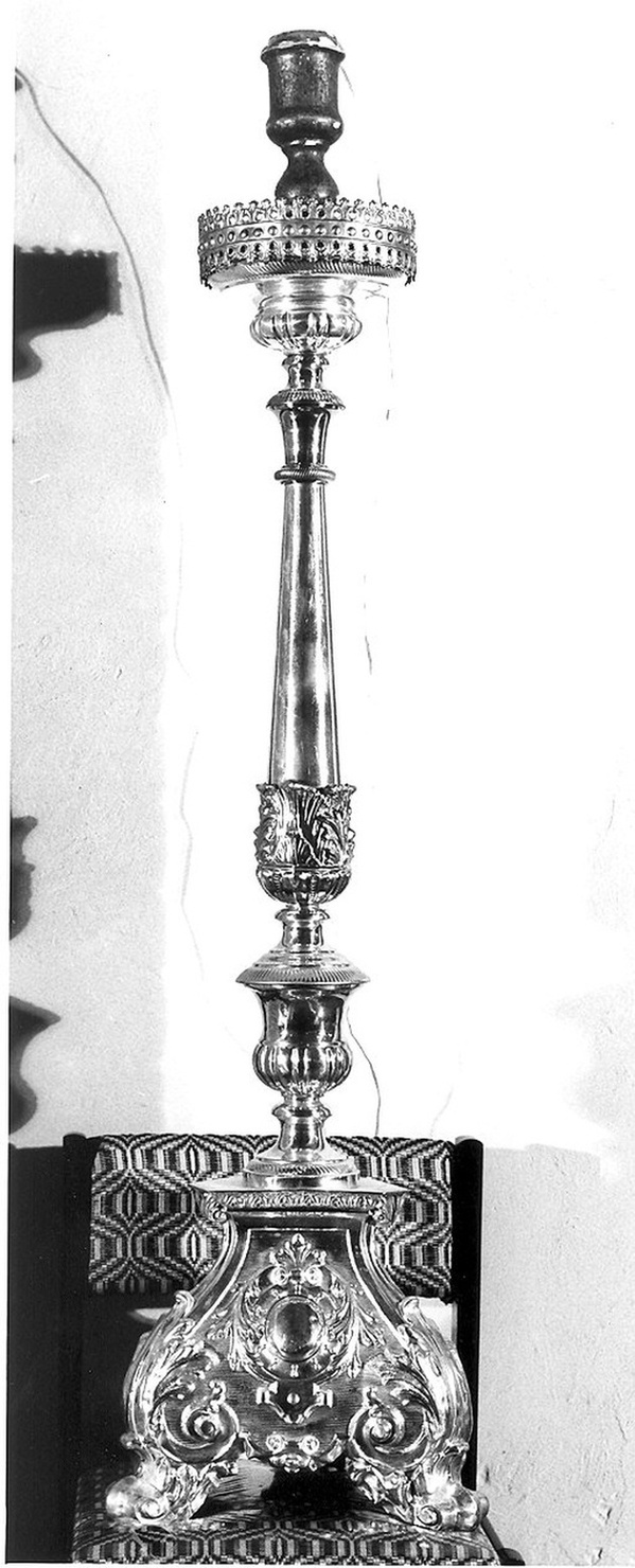 candelabro - ambito piacentino (fine sec. XIX)