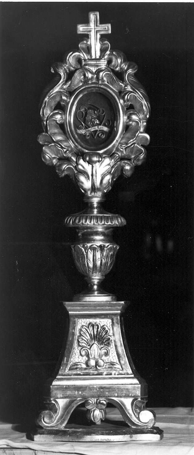 reliquiario, serie - ambito piacentino (fine/inizio secc. XVIII/ XIX)