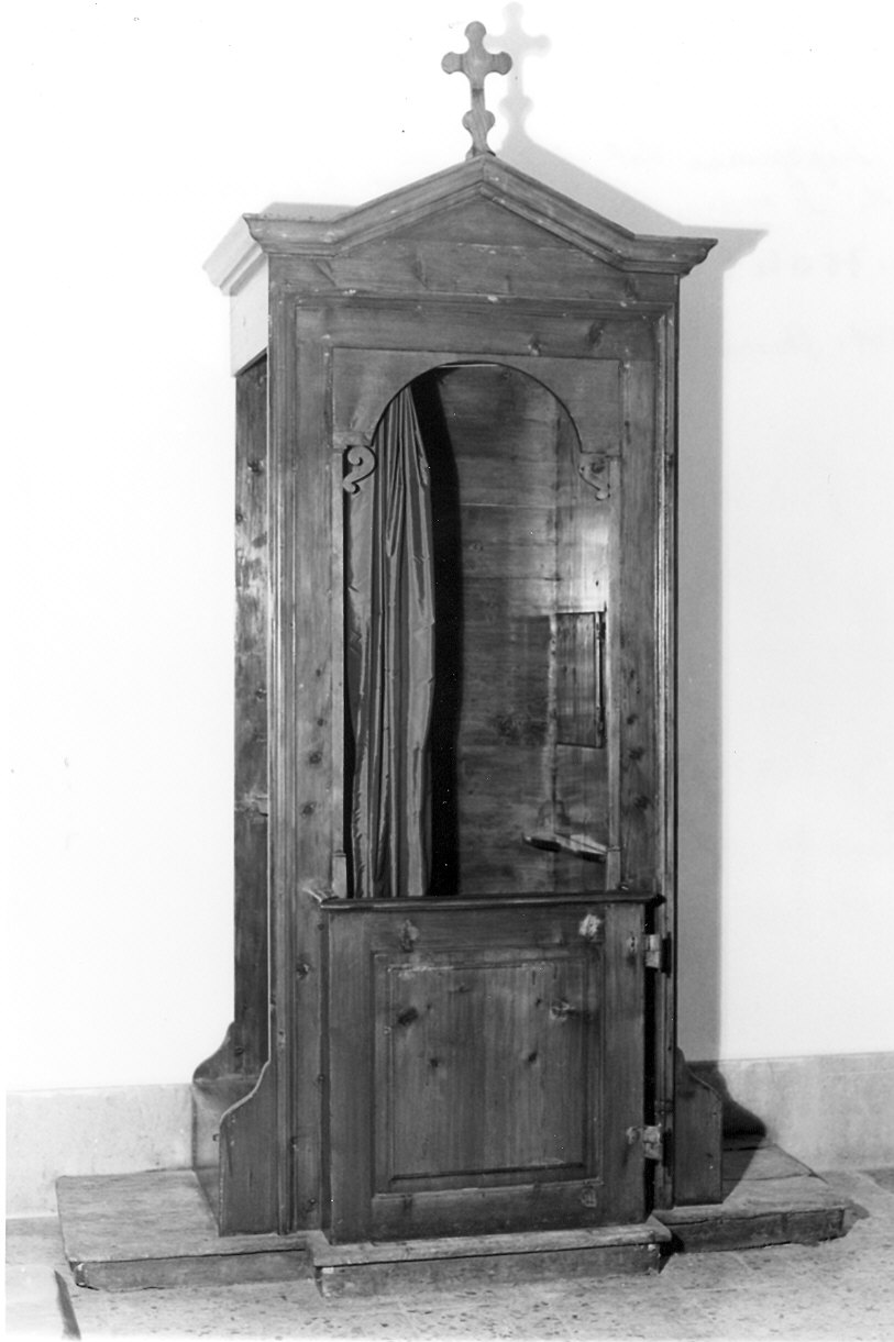 confessionale, coppia - ambito piacentino (metà sec. XX)