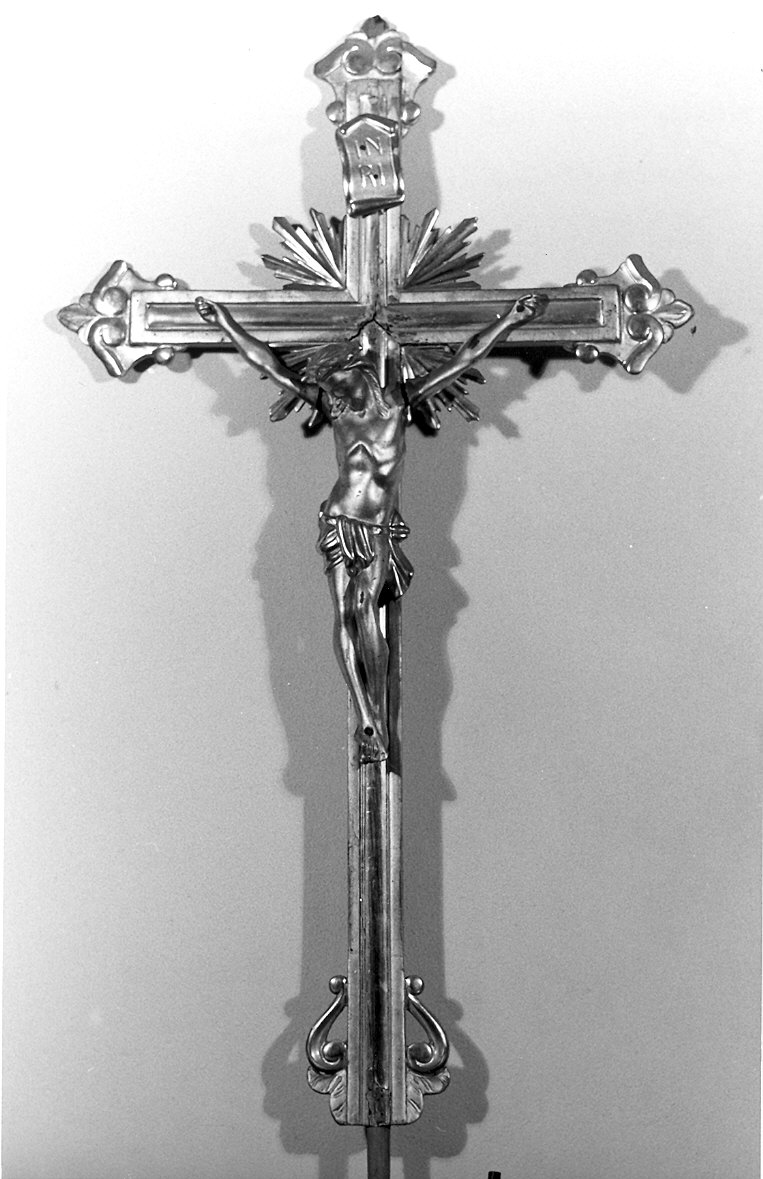 croce processionale - ambito piacentino (seconda metà sec. XVIII)