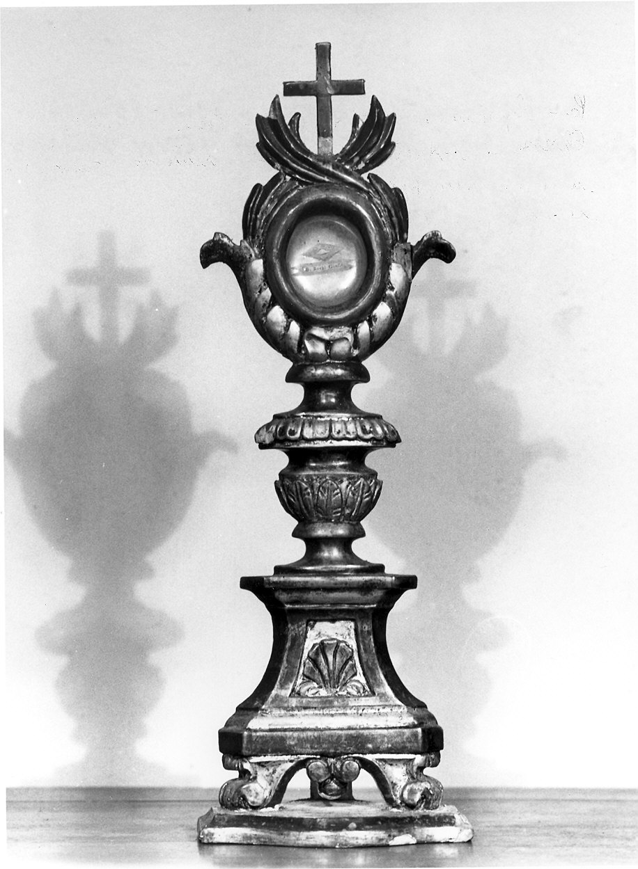 reliquiario - ambito piacentino (fine/inizio secc. XVIII/ XIX)