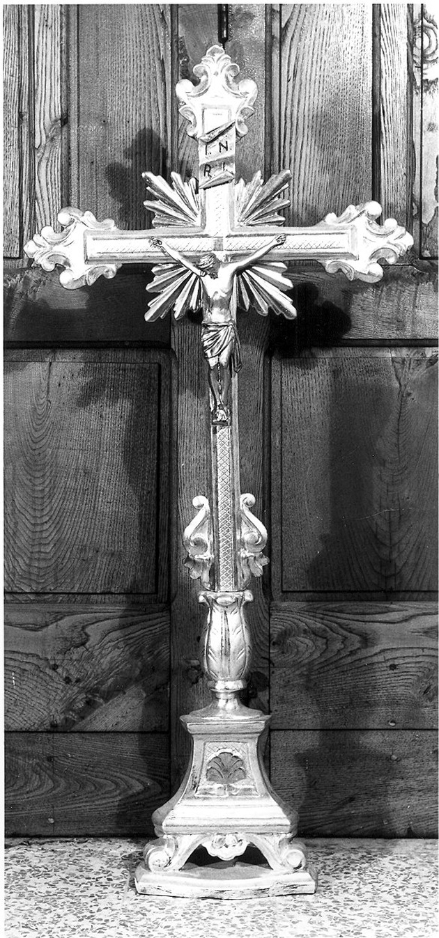croce d'altare - ambito piacentino (metà sec. XVIII)