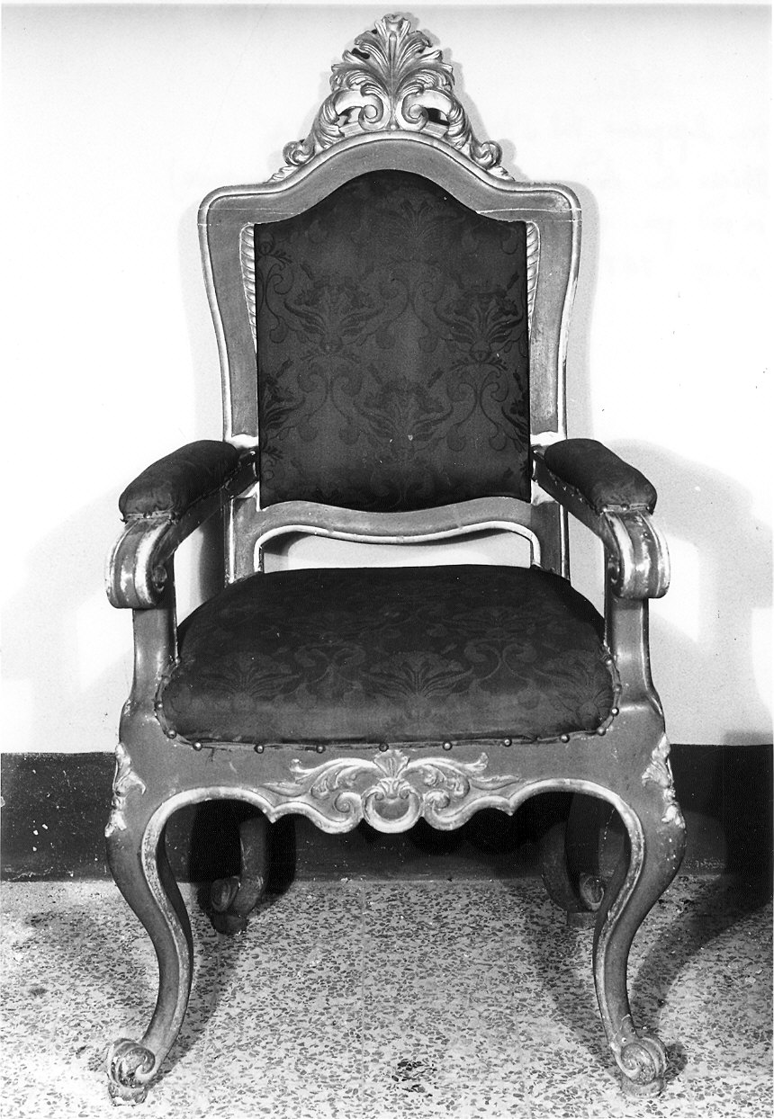 poltrona - ambito piacentino (seconda metà sec. XVIII)