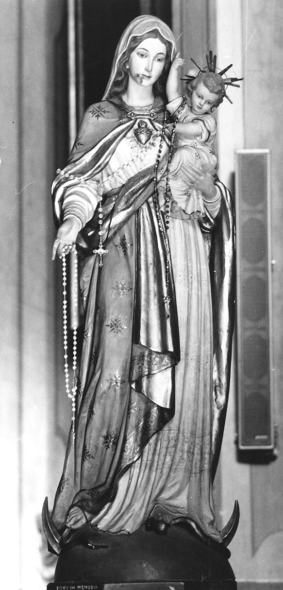 Madonna del Rosario (statua) - produzione gardenese (sec. XX)