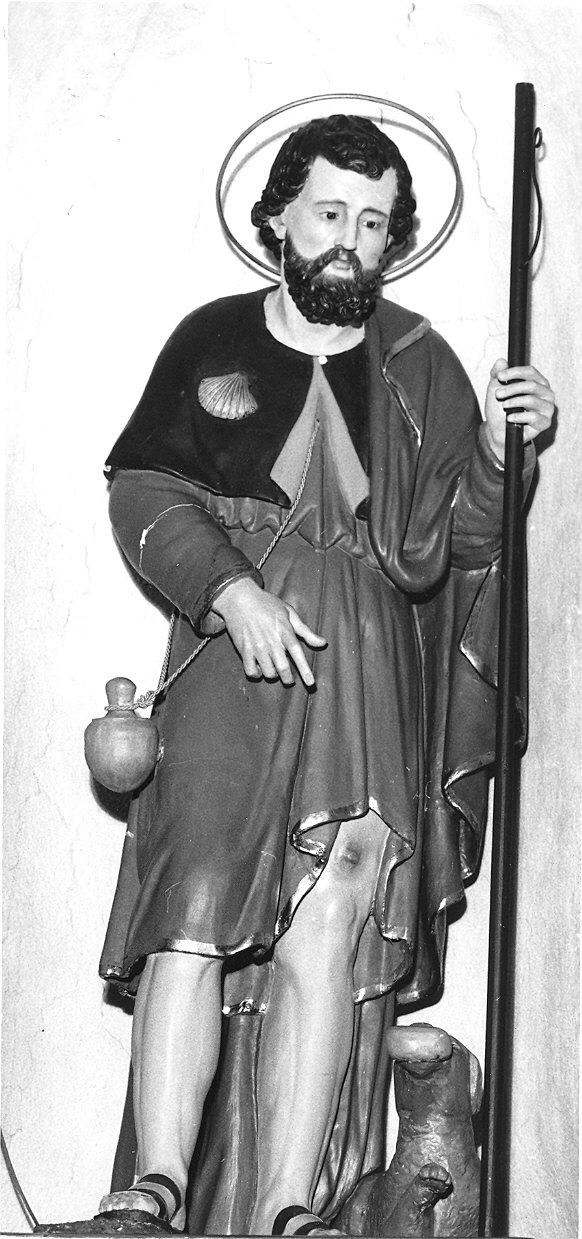 San Rocco (statua) - ambito parmense (metà sec. XIX)