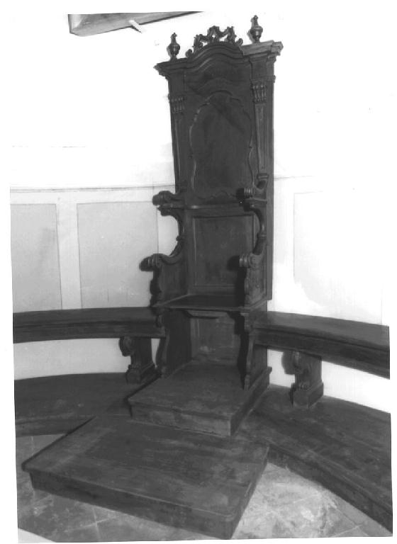 stallo del celebrante - ambito parmense (sec. XVIII)