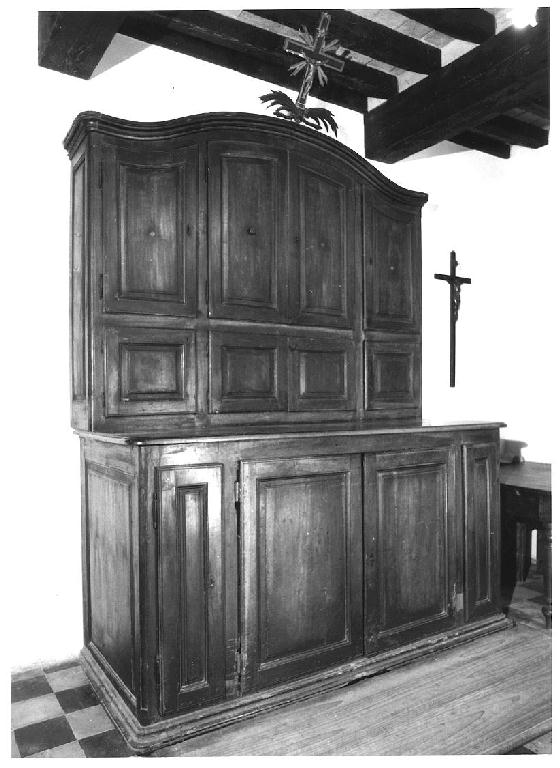 credenza con alzata - ambito parmense (sec. XVIII)
