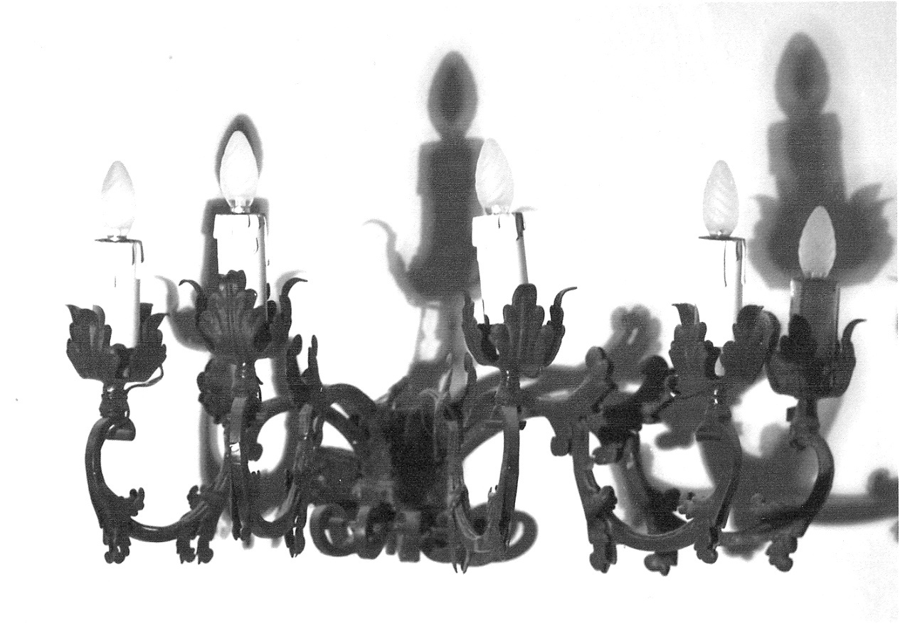 candeliere da parete - produzione emiliana (fine/inizio secc. XIX/ XX)