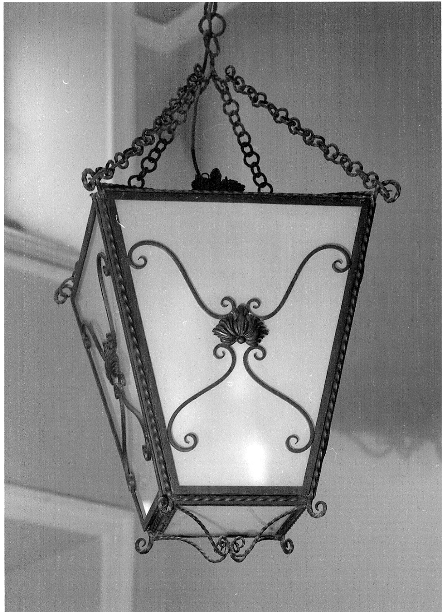 lanterna - pensile - produzione emiliana (fine/inizio secc. XIX/ XX)